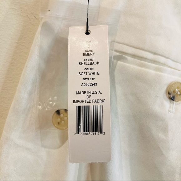 THEORY Sz 6 Emery 100% Linen Pockets Unlined Straight Leg Flowy Trousers NEW - Picture 10 of 13